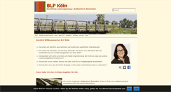 Desktop Screenshot of blp-koeln.de